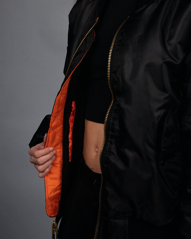 Re-worked Chiffon Flight Jacket